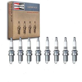Sixity Auto 8 pc Champion Copper Plus Spark Plugs compatible with Dodge Dakota 4.7L V8 2000-2007