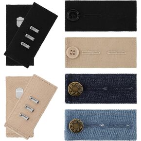 6 Pcs Button Extender for Pants Adjustable Button for Jeans-Make Your Favorite Pants fit Better,Jean Waist Extenders
