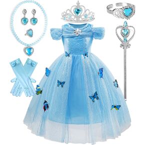 Girls' Princess Costumes Fancy Butterfly Cosplay Dress Halloween Xmas New Year Carnival