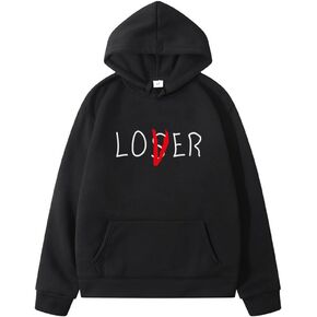 Loser Hoodie Men Women Casual Losers Lover Sweatshirt Tops Black