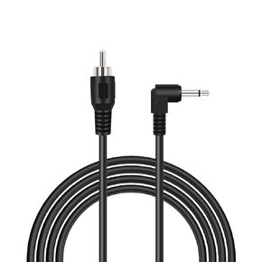 6ft RCA Male to 3.5mm 1/8 inch 90 Degree Right Angle Monaural Mono Male Plug Jack Connector Audio Converter Cable for Pre-Amp Subwoofer Soundbar Speakers