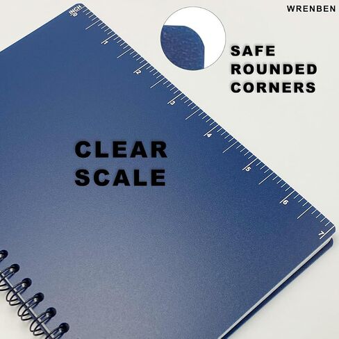 2PCS Waterproof Spiral Notebooks with Stone Paper and PVC Cover, Graph Pattern Weatherproof Notepad 100 Pages, Medium Size All-Weather Steno Pads for Outdoor Field (4.8"x7", Blue) in Saudi Arabia