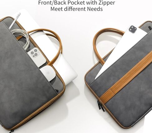 Laptop Sleeve Case, 15 15.6 16 inch TSA Laptop Sleeve Water Resistant with 3-layer Protection, Computer Carrying Bag Compatible with MacBook, HP, Dell, Acer, Asus Notebook in Saudi Arabia
