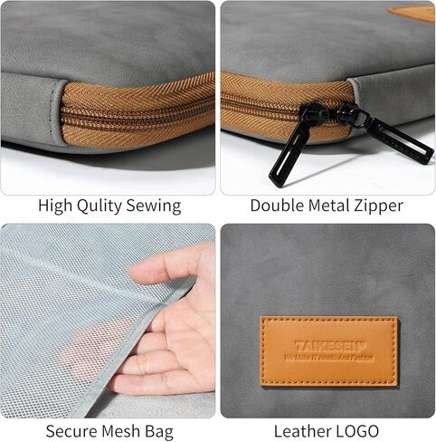 Laptop Sleeve Case, 15 15.6 16 inch TSA Laptop Sleeve Water Resistant with 3-layer Protection, Computer Carrying Bag Compatible with MacBook, HP, Dell, Acer, Asus Notebook in Saudi Arabia