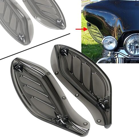 طقم عاكس هواء قابل للتعديل للدخان، عاكسات جانبية للأجنحة متوافقة مع Harley Touring Street Glide، Electra Glide، Trike، Ultra Classic، CVO 1996-2013 in Saudi Arabia