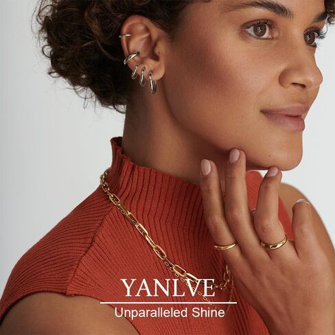 Small Gold Hoop Earrings Set of 3 Pair Plated 14K Real Gold Hoops Earrings for Women Hypoallergenic Gold Huggie Hoop Earrings Mini Tiny Non Tarnish Stack Cartilage Gold Hoop Earrings in Saudi Arabia