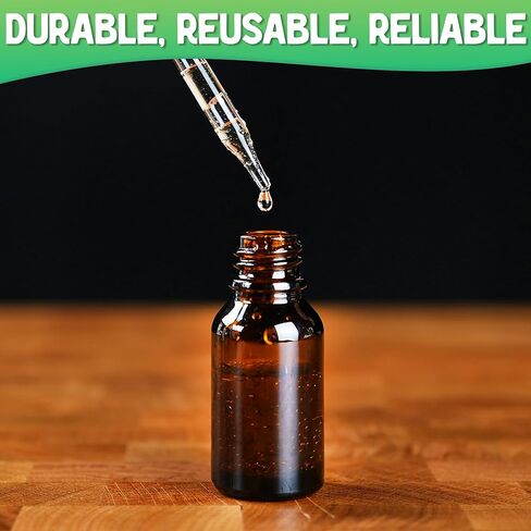 عدد 12 زجاجات صبغة زجاجية كهرمانية فارغة سعة 5 أونصة مع قطارة - زجاجة زجاجية سعة 15 مل مع قطارة - زجاجات صغيرة ممتازة للسوائل مثالية كقطرات للزيوت وكزجاجة قطارة للعين in Kuwait