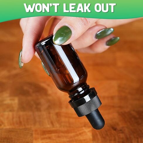 عدد 12 زجاجات صبغة زجاجية كهرمانية فارغة سعة 5 أونصة مع قطارة - زجاجة زجاجية سعة 15 مل مع قطارة - زجاجات صغيرة ممتازة للسوائل مثالية كقطرات للزيوت وكزجاجة قطارة للعين in Kuwait