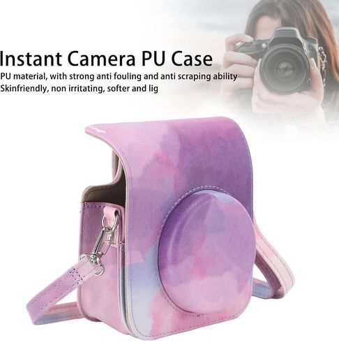 Dpofirs Mini Camera Protective Case For Fujifilm Instax, Instant Camera Case With Adjustable Shoulder Strap, Cute Camera Case For Mini 12 Camera (Dreamy ) in Saudi Arabia
