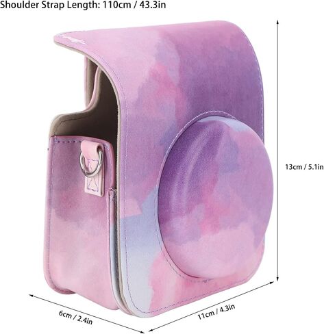 Dpofirs Mini Camera Protective Case For Fujifilm Instax, Instant Camera Case With Adjustable Shoulder Strap, Cute Camera Case For Mini 12 Camera (Dreamy ) in Saudi Arabia
