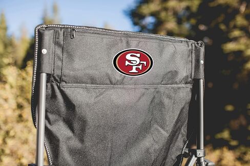 مبرد Big Bear XXL من PICNIC TIME، شاطئ عالي التحمل، كرسي تخييم بسعة 500 رطل مع حقيبة حمل، شعار فريق NFL، مقاس واحد، أسود in Saudi Arabia