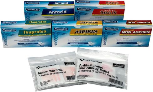 Pac-Kit 71-050 78 Piece First Aid Triage Pack Quick Convenient Medication Kit in Saudi Arabia