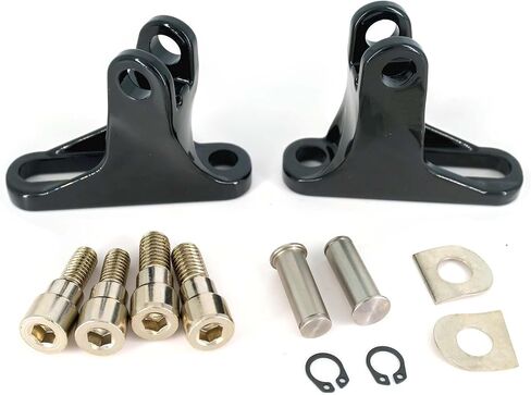 Passenger Mini Footboard Mounting Kit Passenger Footpegs Link Kit Foot Rest Peg Mount Kit for Harley Touring Road King Electra Glide Street Glide (Black) in Saudi Arabia