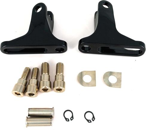 Passenger Mini Footboard Mounting Kit Passenger Footpegs Link Kit Foot Rest Peg Mount Kit for Harley Touring Road King Electra Glide Street Glide (Black) in Saudi Arabia