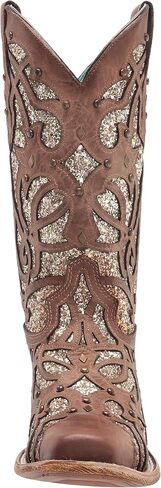 Corral Women's Orix Glitter Inlay & Studs Square Toe Boots SZ in Saudi Arabia