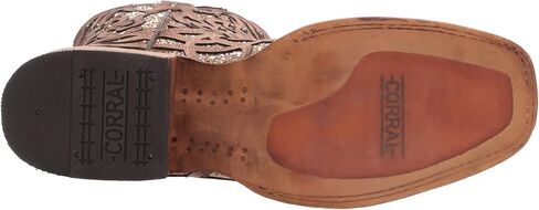 Corral Women's Orix Glitter Inlay & Studs Square Toe Boots SZ in Saudi Arabia
