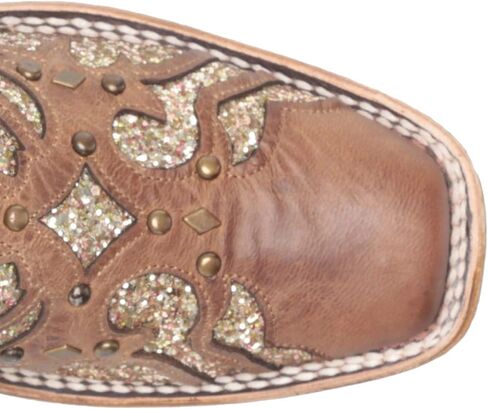 Corral Women's Orix Glitter Inlay & Studs Square Toe Boots SZ in Saudi Arabia