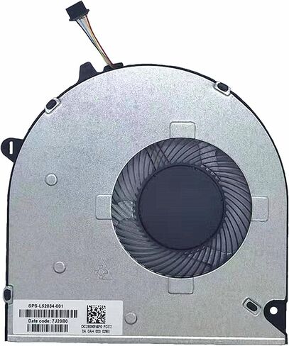 استبدال مروحة تبريد وحدة المعالجة المركزية الجديدة لـ HP Pavilion 15-DU 15-DW 15-GW 15S-DU 15S-GU 15S-GY 15S-GR 15-DW0043DX 15s-du0096tu 15s-du0002TX 255 G8 250 G8 250 G9 TPN-C151 Series L52034- 001 FLG0 مروحة in Saudi Arabia