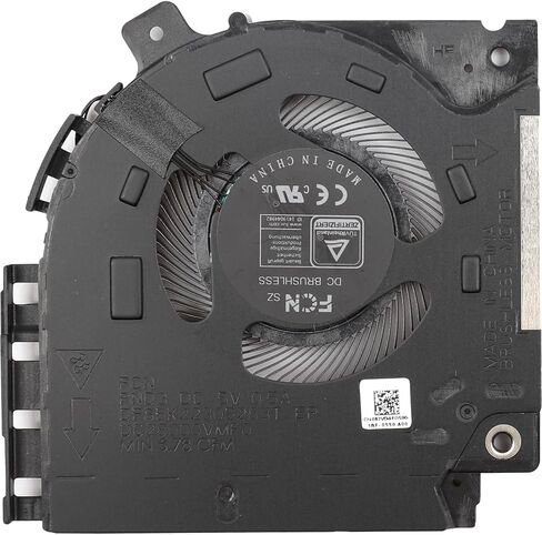 استبدال مروحة تبريد وحدة المعالجة المركزية الجديدة للكمبيوتر المحمول Dell Alienware X15 R1 X15 R2 RTX30 Series 082VD4 0V0G61 DFS5K22305283T FND3 DFS5K22115371S FND2 ND85C42-21F16 ND85C43-21F17 DC5V 0.5A Fan in Saudi Arabia