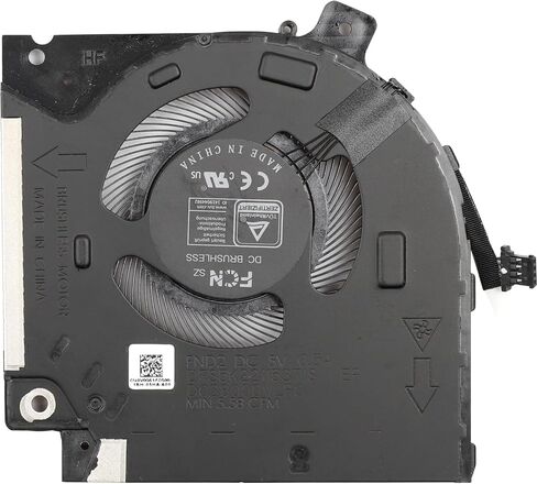 استبدال مروحة تبريد وحدة المعالجة المركزية الجديدة للكمبيوتر المحمول Dell Alienware X15 R1 X15 R2 RTX30 Series 082VD4 0V0G61 DFS5K22305283T FND3 DFS5K22115371S FND2 ND85C42-21F16 ND85C43-21F17 DC5V 0.5A Fan in Saudi Arabia