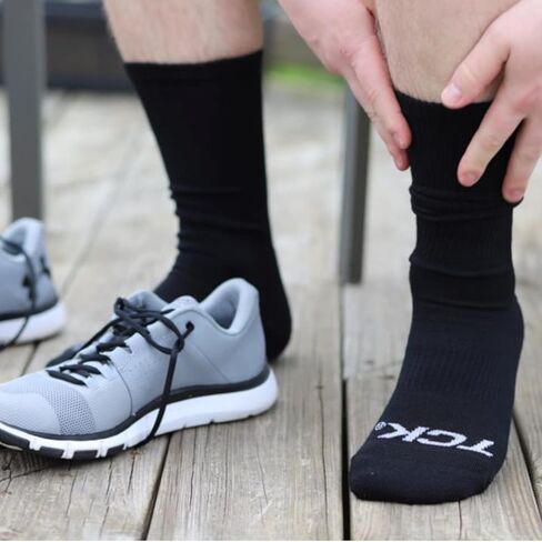 TCK 3 Pair Work & Athletic Crew Socks (White, X-Large) in Kuwait