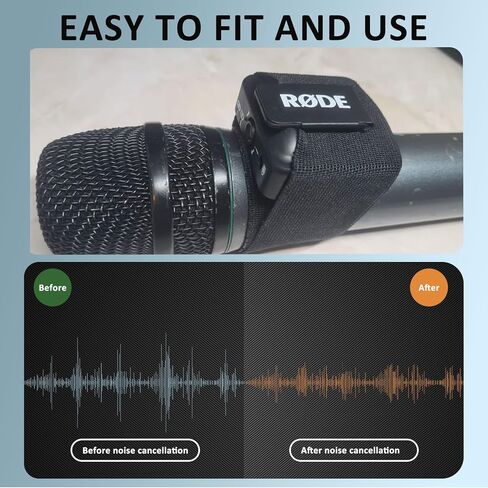 Wireless Interview Microphone Elasticsleeve - Compatible with DJI Mic, Rode Wireless Go/Go II/PRO, Recorders and Handheld Microphone Cover, Ideal Accessory for Wedding Photographers in Saudi Arabia