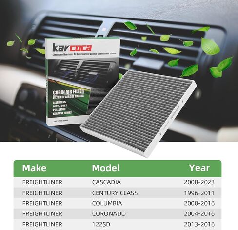 P609422 Premium Cabin Air Filter With Activated Carbon Compatible withFREIGHTLINER CASCADIA 2008-2023 CENTURY COLUMBIA 2000-2016 CORONADO 2000-2016 in Kuwait