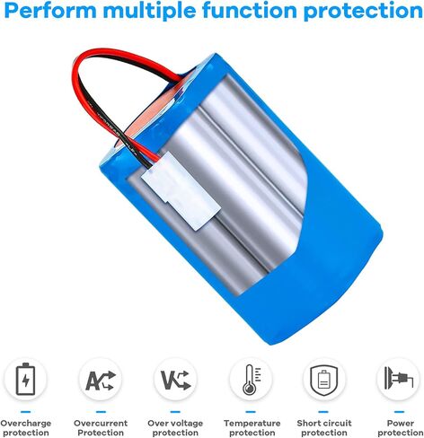 Powilling 14.4V 4000mAh Li-ion بديل لـ Xiaomi MI G1، لـ Panasonic MC-WRC53، لـ Phicomm X3، لـ PUPPY0O R30 / R30 PRO، لـ FLYCO FC9601 / FC9602 Essential MJSTG1 Robot Vacuum Cleaner in Saudi Arabia