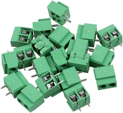 20 قطعة 2-Pin برغي محطة كتلة موصل 5 مللي متر لوحة الملعب PCB جبل لتقوم بها بنفسك 10A 250 فولت in Kuwait