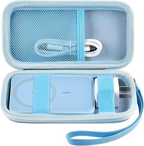 GWCASE Case Compatible with Anker for Magnetic Portable Charger 5,000mAh Wireless Portable Charger. Power Bank Storage Holder for Anker 621 622 321 MagGo Battery Bank (Box Only) - Blue in Saudi Arabia