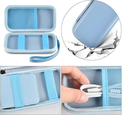 GWCASE Case Compatible with Anker for Magnetic Portable Charger 5,000mAh Wireless Portable Charger. Power Bank Storage Holder for Anker 621 622 321 MagGo Battery Bank (Box Only) - Blue in Saudi Arabia