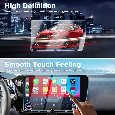Karltys 2 Pack Screen Protector for 2022-2025 Lexus NX250 NX350 NX350H NX450h+ 14-Inch Touchscreen, 9H Tempered Glass Screen Protector for Lexus NX Accessories, Car Radio Screen Cover Anti Glare in Saudi Arabia
