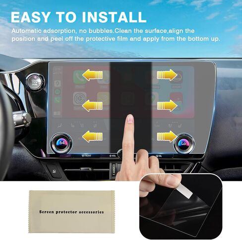 Karltys 2 Pack Screen Protector for 2022-2025 Lexus NX250 NX350 NX350H NX450h+ 14-Inch Touchscreen, 9H Tempered Glass Screen Protector for Lexus NX Accessories, Car Radio Screen Cover Anti Glare in Saudi Arabia