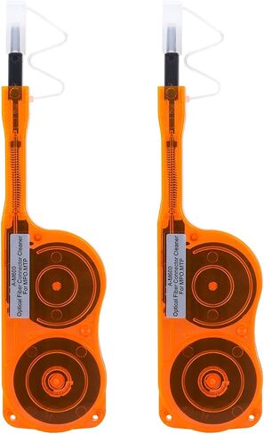 2 Pack Fiber Optic Cleaner Tools Cleaning Pen for MPO/MTP Connector, Optical Connector Cleaner Over 600 Cleans Fiber Endface Cleans & Optical Connector Cleans(Orange) in Saudi Arabia
