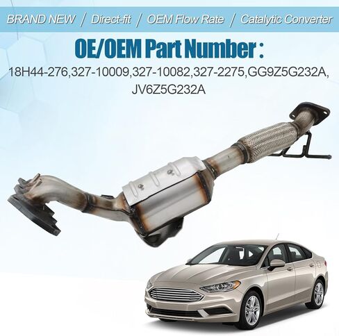 المحول الحفاز يناسب فورد فيوجن 2013 2014 2015 2016 2017 2018 2019 2020 2.5L استبدال #327-10082 327-10009 327-2275 GG9Z5G232A JV6Z5G232A in Kuwait