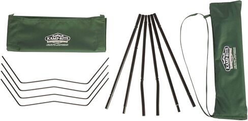 Kamp-Rite Indoor/Outdoor Compact Lightweight Collapsible Economy Cot, Ideal for Hotels, Sporting Events, Beach Days, & Emergency Situations (2 Pack) in Kuwait