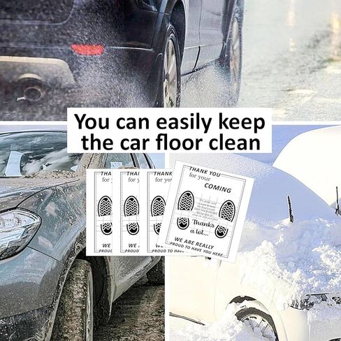 White Car Paper Floor Mats for Cars, 110 Pcs Disposable Floor Cars Floor Mats for Cars, Car Detailing Supplies, Car Mats, Paper Mats for Car Detailing, Temporary Car Floor Protector 15.4x19.7inch in Kuwait