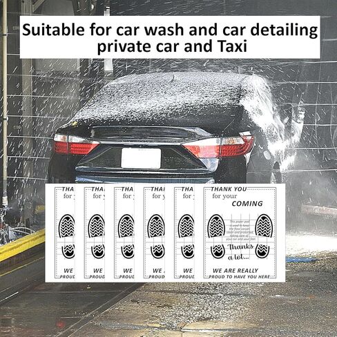 White Car Paper Floor Mats for Cars, 110 Pcs Disposable Floor Cars Floor Mats for Cars, Car Detailing Supplies, Car Mats, Paper Mats for Car Detailing, Temporary Car Floor Protector 15.4x19.7inch in Kuwait