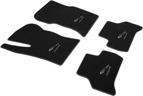 Original Black Carpet Car Floor Mats with Jaguar Logo, Non-Slip Pads for Jaguar F-Pace, Compatible with 2016-2019 in Saudi Arabia