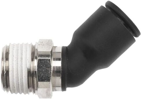 PCNY2503-04-02 تركيب PCNY من النايلون المقوى بالزجاج 45 درجة، تركيب PCNY، 1/8 بوصة UNF/NPT، أنبوب 1/4 بوصة × 1/8 بوصة ذكر NPT in Kuwait