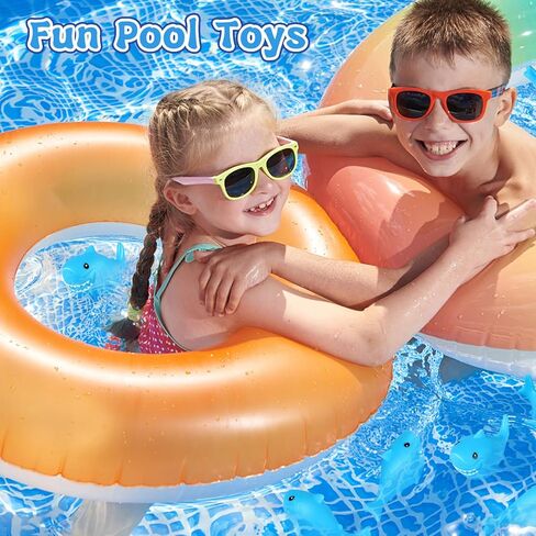 30 Pieces Rubber Sharks Blue Rubber Bath Sharks Cute Squeezable and Squeak Shark Small Rubber Sharks Bathtub Swimming Rubber Sharks Toys for Birthday Shower Bathtub Pool Party Favors in Saudi Arabia