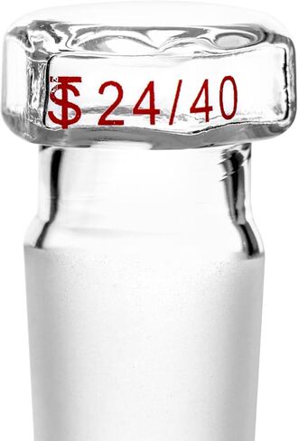 سدادة زجاجية QWORK، قطعتان من سدادة زجاجية مجوفة ذات رأس سداسي للمفاصل الخارجية 24/40 in Kuwait