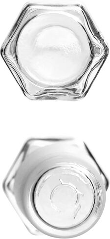 سدادة زجاجية QWORK، قطعتان من سدادة زجاجية مجوفة ذات رأس سداسي للمفاصل الخارجية 24/40 in Kuwait