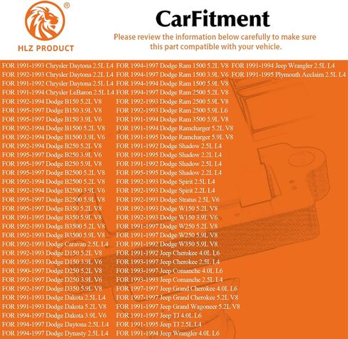 حزمة ملف الإشعال عالية الأداء UF97 متوافقة مع دودج رام 1500-3500 B150-B3500 جيب تي جيه داكوتا رامتشارجر جراند شيروكي كومانش رانجلر 2.2 2.5 3.9 4.0 L4 5.2 L6 V8 in Saudi Arabia