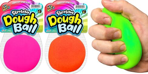 JA-RU Bop Ball & Soft Dough Stretchy Balls Stress Relief Toy (2 Packs) Soft Dough Stress Ball Pull and Stretch & Hand Ball Filled with Squishy Balls Anxiety Therapy Sensory Fidget Toy 401(1)-4786-(1)s in Saudi Arabia