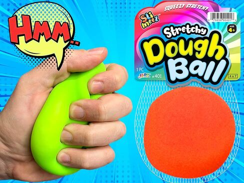 JA-RU Bop Ball & Soft Dough Stretchy Balls Stress Relief Toy (2 Packs) Soft Dough Stress Ball Pull and Stretch & Hand Ball Filled with Squishy Balls Anxiety Therapy Sensory Fidget Toy 401(1)-4786-(1)s in Saudi Arabia