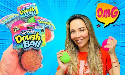 JA-RU Bop Ball & Soft Dough Stretchy Balls Stress Relief Toy (2 Packs) Soft Dough Stress Ball Pull and Stretch & Hand Ball Filled with Squishy Balls Anxiety Therapy Sensory Fidget Toy 401(1)-4786-(1)s in Saudi Arabia