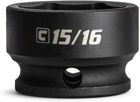 Capri Tools 15/16 in. Stubby Impact Socket, 3/8 in. Drive, 6 Point, SAE in Saudi Arabia