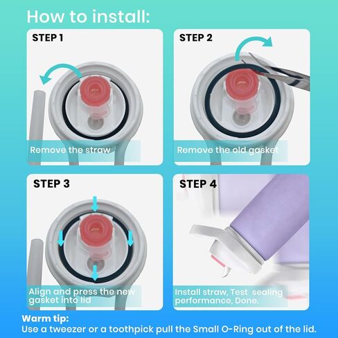 4 عبوات من الحشيات المتوافقة مع زجاجة المياه Camelbak Eddy+ 14oz 20oz 25oz 32oz، جزء سدادة مطاطية بديلة للغطاء العلوي من القش in Kuwait