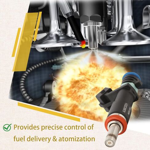 55570284 OE 1.8L Performance Fuel Injectors,Compatible with/Chevy 1.8 Cruze Sonic 2011 2012 2013 2014 2015 2016 2017 2018,Cruze Limited 2016 |8 Holes| |Set of 4| in Saudi Arabia